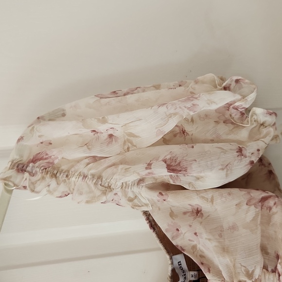 En Saison Floral Kika Cut Out Midi Dress sz Med - Picture 7 of 9